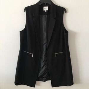 Jules & Leopold Black Sleeveless Vest Jacket